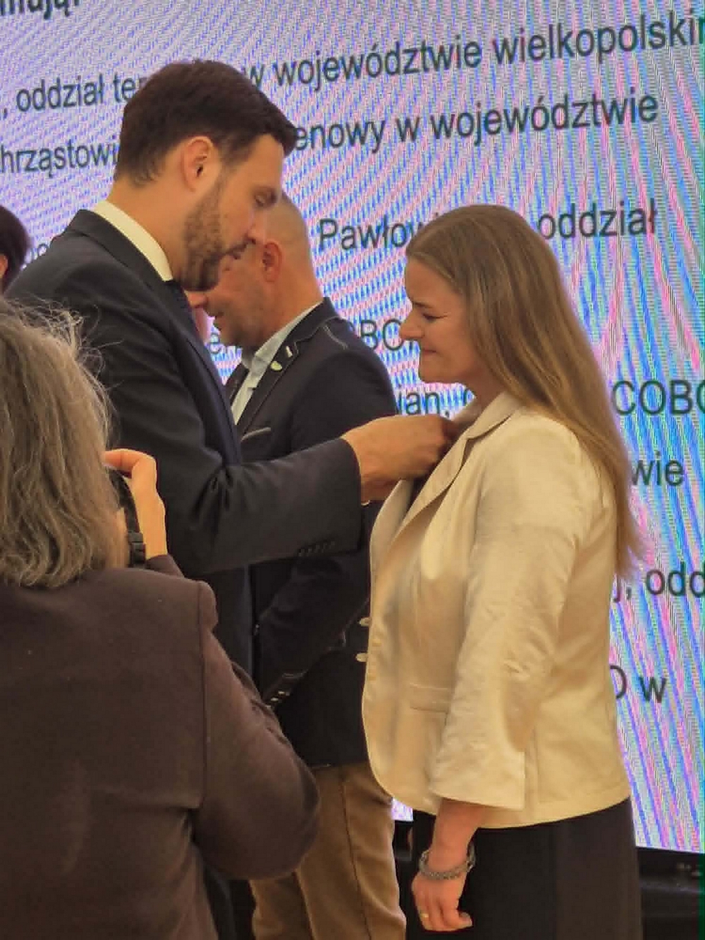 wręczanie Odznaki „Zasłużony dla Rolnictwa” Małgorzacie Woropaj-Janczak